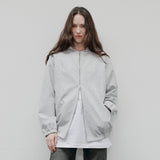 [Unisex] フーディーレオパードジャンパー Grey