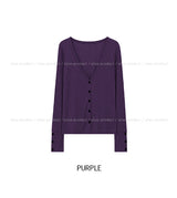 Mine Ribbed V-neck Button Cardigan