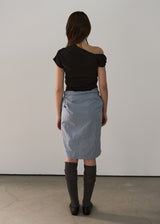 ONE SHOULDER CROP TOP_BLACK