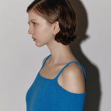 Boucle off shoulder Blue