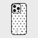 holiday epoxy bumper case (green point mini dot)