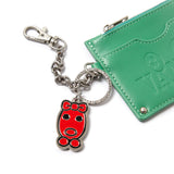 Graphic metal keyring
