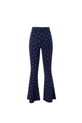 smile boot cut pants navy