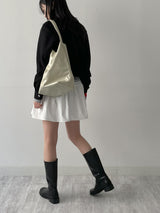 Tweed Zip-Up Blouson Jacket
