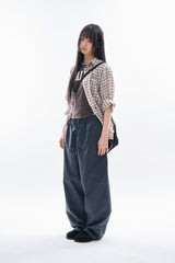 Cream vintage check shirt