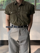 Rada Kation cropped short-sleeve shirt