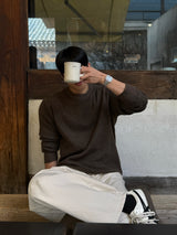 Mild pintuck wide pants