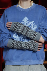 ARGYLE CHECK HANDWARMER / GREY