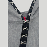 DIAGONAL HOOK N EYE RAGLAN HOODIE