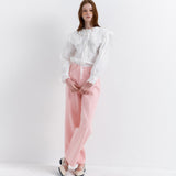Over-dyeing Relax Pants Pink