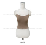 [U-BASIC] Ainey Back Crop Ribbed Sleeveless