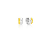 26SS★ Champagne Full Moon Silver (C) Duo Earrings S