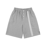 ボタンアップバミューダスウェットパンツ (GRAY) F25QD817