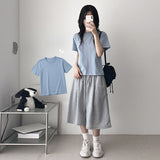Basic Fit 🌟 Modal Basic Plain Short-Sleeved T-shirt (8 colors)