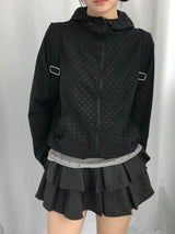 ダブルフリルプリンテッドスカート