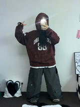 ダウンカーゴリベットナイロンロングパンツ🖤🤎🩶3カラー