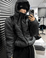 Tech Multi-Zipper Hooded Lightweight Padding