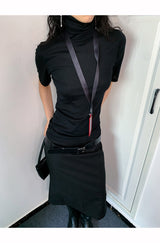 Rachel Turtleneck Short Sleeve Soft T-shirt