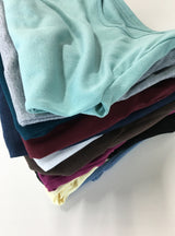 Celinet Slim Fit Color Layered Long Sleeve Tee