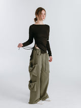 POCKET CARGO PANTS / KHAKI