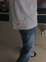 ASCLO Heart Point Border Short Sleeve T Shirt (2color)