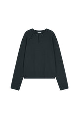トフィヘンリーネック長袖Tシャツ