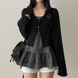 Lottie span two-button cardigan