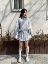 ライトチェックブルゾン (2C)