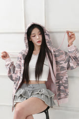 Lovely Hip Hood Zip-up
