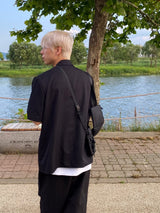 Two-button short sleeved blazer jacket 3C