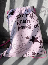 Light Pink Drawstring Bag