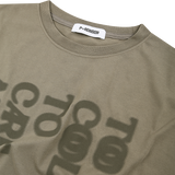 Too Cool overfit dust khaki short sleeve tee