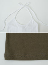 BN Halter Neck Strap Sleeveless (4color)