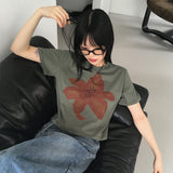 アルツフラワープリントクロップド半袖Tシャツ