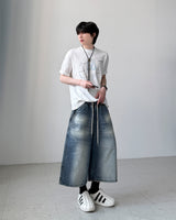 Error Washed Bermuda Denim