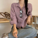 [MADE] Pippi, a slim checkered shirt blouse