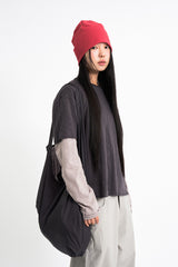 スラブクロップレイヤーTシャツ