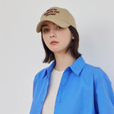 TMV レタリングボールキャップ / Twill Beige