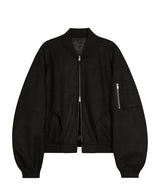 87-STAN027 [Vegan Suede]カーブドレイヤーボンバースエードジャケット