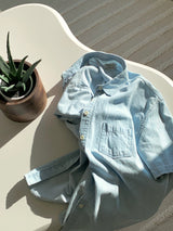 [MADE] DITZ HALF DENIM SHIRT