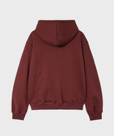 Provence lavender heritage stamp hoodie burgundy