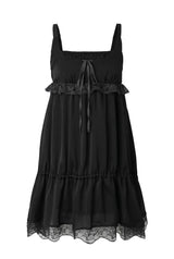 Antique lace dress - black
