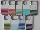 dotstripes green tea  (silver glass)