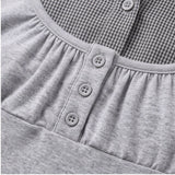 Tina Check Collar Layered Tee