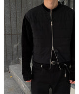 [F/W] ベルベットクロップパディンカーディガン(2color)