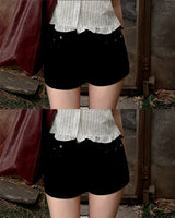 Rivet stud short pants