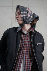 Logo pattern bandana scarf