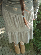 bold shirring skirt