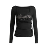 シエナ クリスタル ラップ Tシャツ