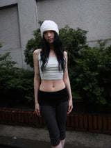 flower button beanie